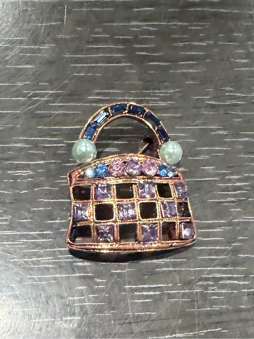 Bag mini Brooch pin new
